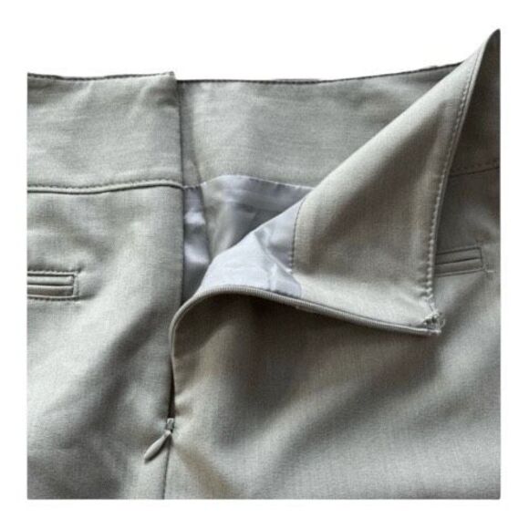 Worthington Straight Career Business Office Short Skirt Size12 Beige Pockets - Picture 4 of 10